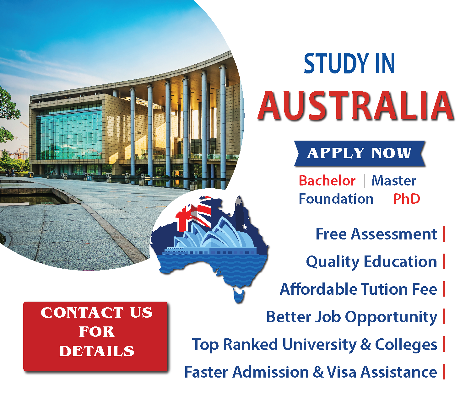 Study in Australia, Bachelors Degree, Masters Degree, Foundation Program, PHD Program, Education Consultant, Higher Education Abroad, Study Abroad, Student Consultant, International Student, International Degree