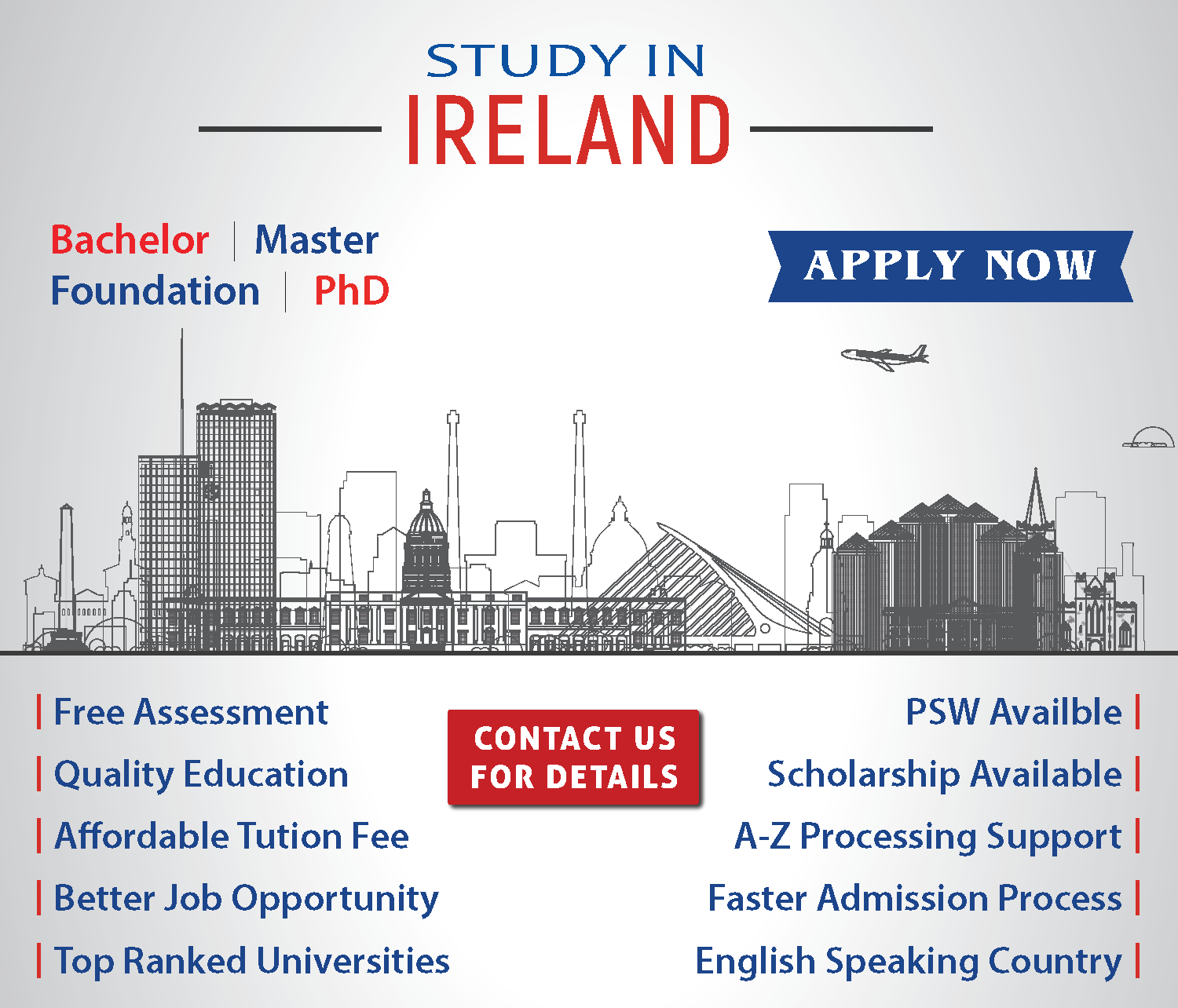 Study in Ireland, Education Consultant, Higher Education Abroad, Study Abroad, Student Consultant, International Student, International Degree